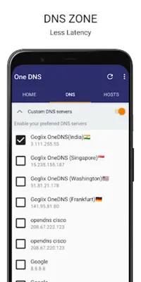 One DNS android App screenshot 3